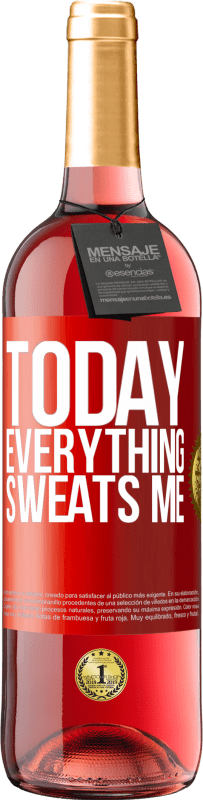 29,95 € | Rosé Wine ROSÉ Edition Today everything sweats me Red Label. Customizable label Young wine Harvest 2023 Tempranillo