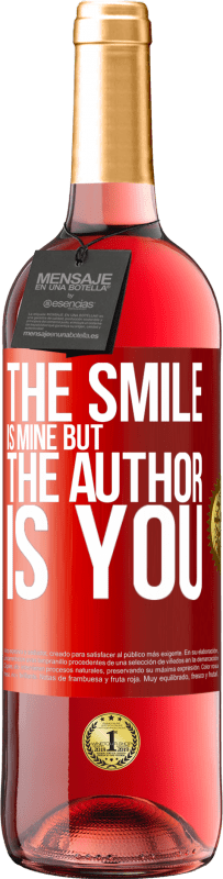 29,95 € | ロゼワイン ROSÉエディション 笑顔は私のものですが、作者はあなたです 赤いタグ. カスタマイズ可能なラベル 若いワイン 収穫 2023 Tempranillo