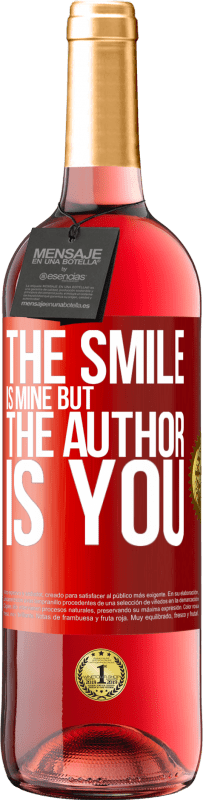 29,95 € | Rosé Wine ROSÉ Edition The smile is mine, but the author is you Red Label. Customizable label Young wine Harvest 2024 Tempranillo