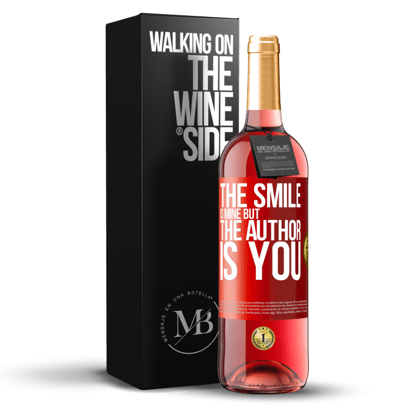 29,95 € Free Shipping | Rosé Wine ROSÉ Edition The smile is mine, but the author is you Red Label. Customizable label Young wine Harvest 2025 Tempranillo