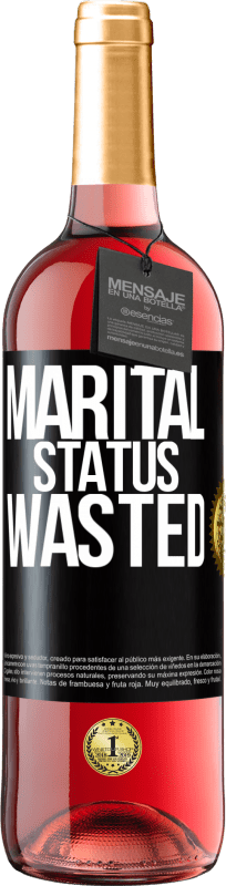 29,95 € | Rosé Wine ROSÉ Edition Marital status: wasted Black Label. Customizable label Young wine Harvest 2023 Tempranillo