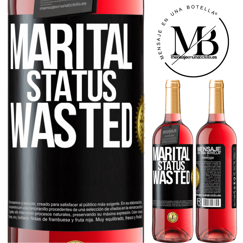 29,95 € Free Shipping | Rosé Wine ROSÉ Edition Marital status: wasted Black Label. Customizable label Young wine Harvest 2025 Tempranillo