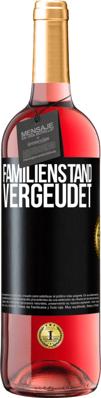 29,95 € | Roséwein ROSÉ Ausgabe Familienstand: vergeudet Schwarzes Etikett. Anpassbares Etikett Junger Wein Ernte 2023 Tempranillo