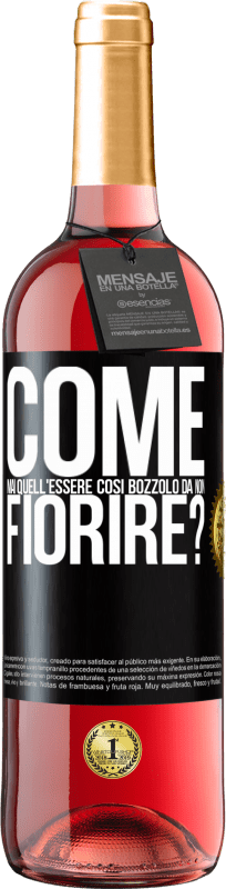 29,95 € Spedizione Gratuita | Vino rosato Edizione ROSÉ come mai quell'essere così bozzolo da non fiorire? Etichetta Nera. Etichetta personalizzabile Vino giovane Raccogliere 2025 Tempranillo