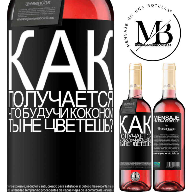 «как получается, что, будучи коконом, ты не цветешь?» Издание ROSÉ