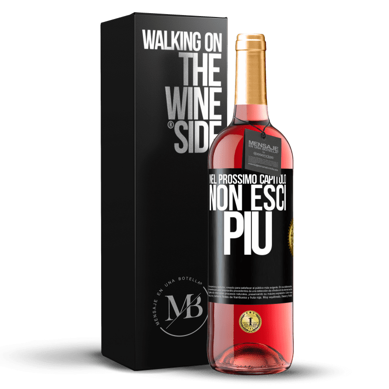 29,95 € Spedizione Gratuita | Vino rosato Edizione ROSÉ Nel prossimo capitolo, non esci più Etichetta Nera. Etichetta personalizzabile Vino giovane Raccogliere 2024 Tempranillo