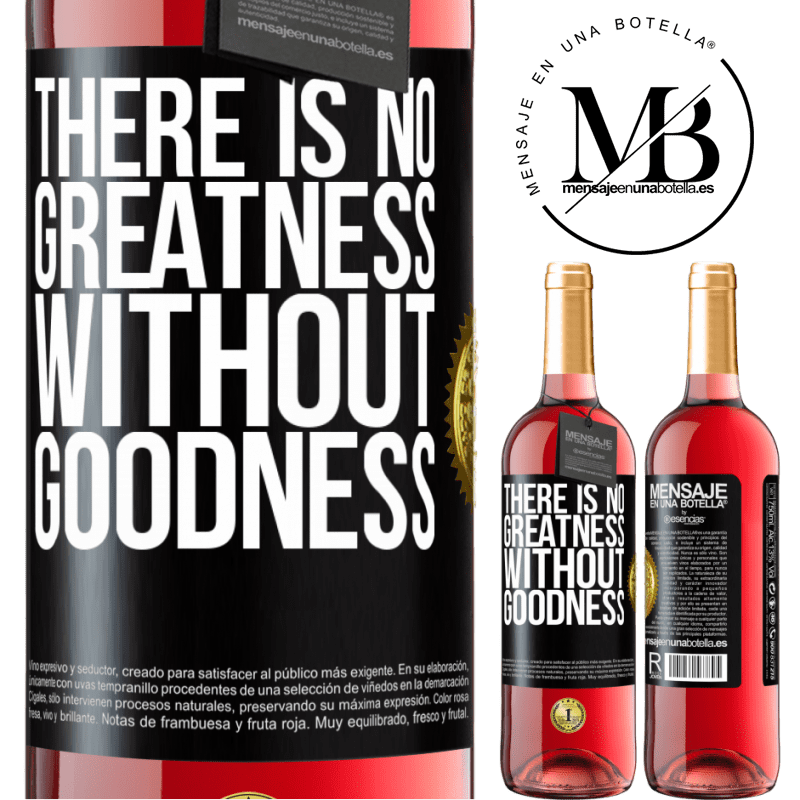 29,95 € Free Shipping | Rosé Wine ROSÉ Edition There is no greatness without goodness Black Label. Customizable label Young wine Harvest 2022 Tempranillo