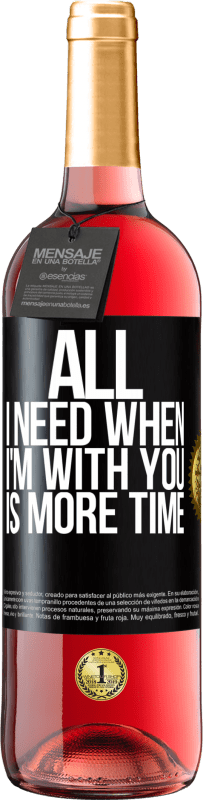 29,95 € | Rosé Wine ROSÉ Edition All I need when I'm with you is more time Black Label. Customizable label Young wine Harvest 2024 Tempranillo