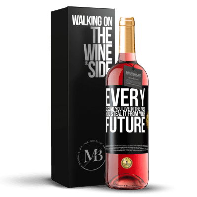 «Every second you live in the past, you steal it from your future» ROSÉ Edition