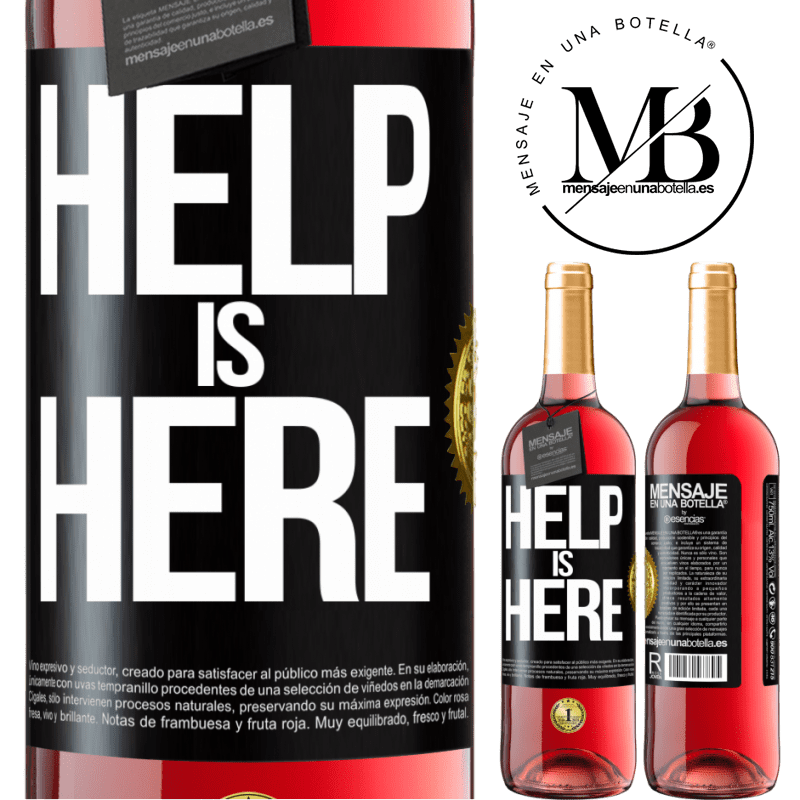 29,95 € Free Shipping | Rosé Wine ROSÉ Edition Help is Here Black Label. Customizable label Young wine Harvest 2022 Tempranillo