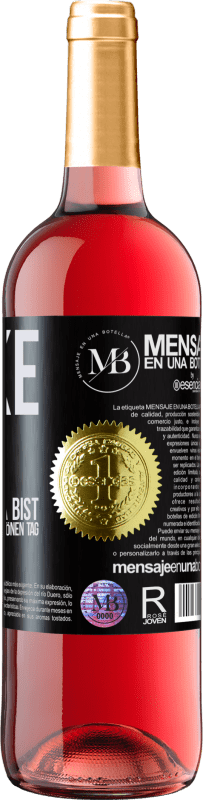 «Danke, Papa, dass du immer da bist. Ich wünsche dir einen schönen Tag» ROSÉ Ausgabe