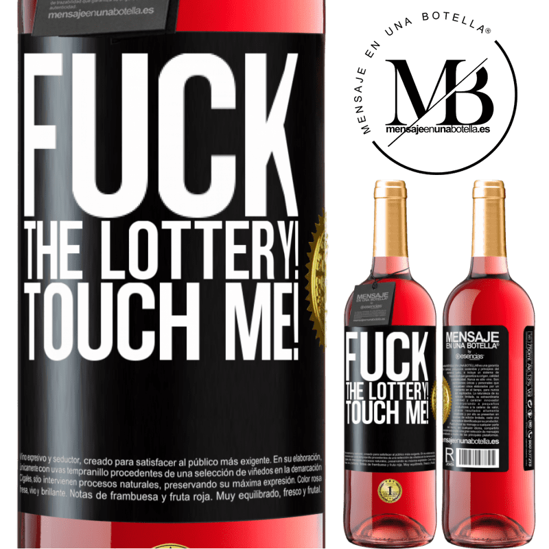24,95 € Free Shipping | Rosé Wine ROSÉ Edition Fuck the lottery! Touch me! Black Label. Customizable label Young wine Harvest 2021 Tempranillo