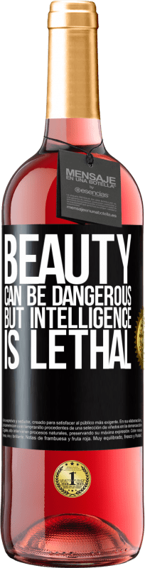 29,95 € | Rosé Wine ROSÉ Edition Beauty can be dangerous, but intelligence is lethal Black Label. Customizable label Young wine Harvest 2023 Tempranillo