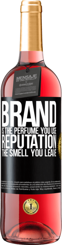 29,95 € Free Shipping | Rosé Wine ROSÉ Edition Brand is the perfume you use. Reputation, the smell you leave Black Label. Customizable label Young wine Harvest 2025 Tempranillo