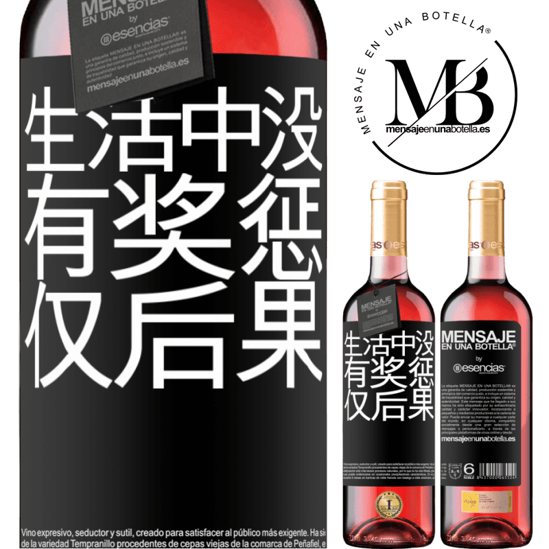 «生活中没有奖惩。仅后果» ROSÉ版