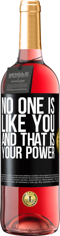 29,95 € | Rosé Wine ROSÉ Edition No one is like you, and that is your power Black Label. Customizable label Young wine Harvest 2024 Tempranillo