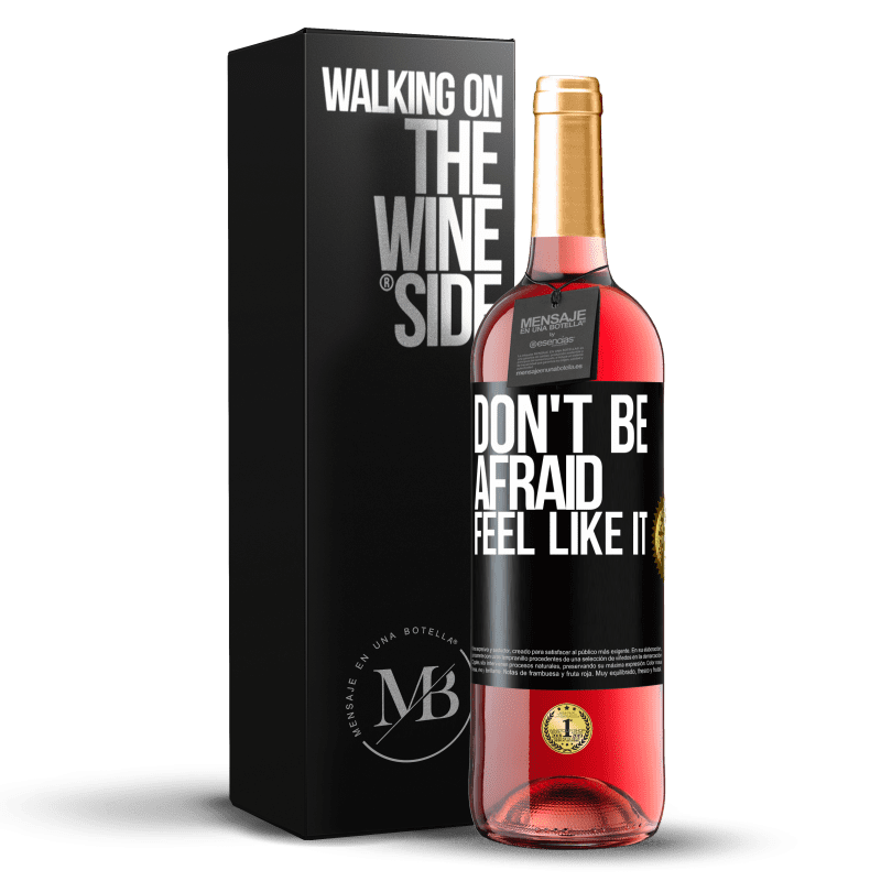 29,95 € Free Shipping | Rosé Wine ROSÉ Edition Don't be afraid, feel like it Black Label. Customizable label Young wine Harvest 2022 Tempranillo