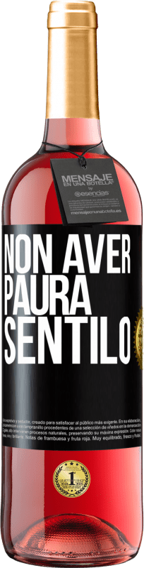29,95 € | Vino rosato Edizione ROSÉ Non aver paura, sentilo Etichetta Nera. Etichetta personalizzabile Vino giovane Raccogliere 2025 Tempranillo