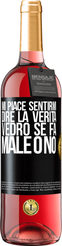 29,95 € | Vino rosato Edizione ROSÉ Mi piace sentirmi dire la verità, vedrò se fa male o no Etichetta Nera. Etichetta personalizzabile Vino giovane Raccogliere 2025 Tempranillo