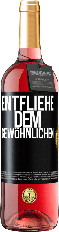 29,95 € Kostenloser Versand | Roséwein ROSÉ Ausgabe Entfliehe dem Gewöhnlichen Schwarzes Etikett. Anpassbares Etikett Junger Wein Ernte 2025 Tempranillo