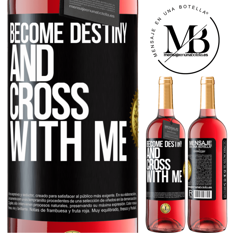 29,95 € Free Shipping | Rosé Wine ROSÉ Edition Become destiny and cross with me Black Label. Customizable label Young wine Harvest 2023 Tempranillo