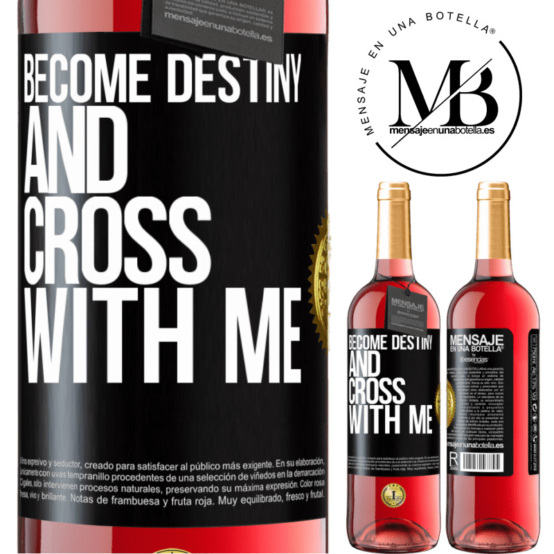 29,95 € Free Shipping | Rosé Wine ROSÉ Edition Become destiny and cross with me Black Label. Customizable label Young wine Harvest 2024 Tempranillo