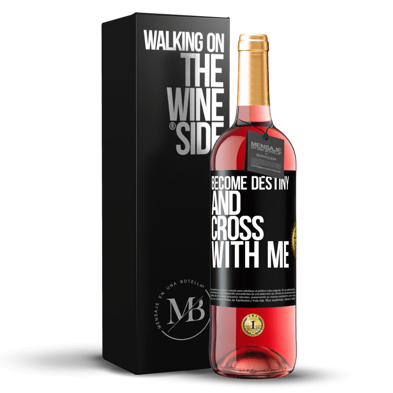 29,95 € Free Shipping | Rosé Wine ROSÉ Edition Become destiny and cross with me Black Label. Customizable label Young wine Harvest 2021 Tempranillo