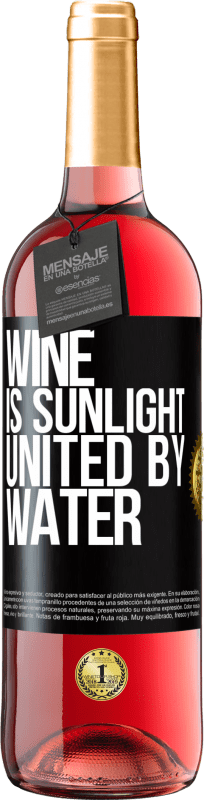 29,95 € | Rosé Wine ROSÉ Edition Wine is sunlight, united by water Black Label. Customizable label Young wine Harvest 2023 Tempranillo