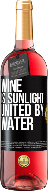 29,95 € Free Shipping | Rosé Wine ROSÉ Edition Wine is sunlight, united by water Black Label. Customizable label Young wine Harvest 2025 Tempranillo