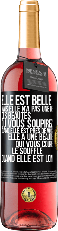 29,95 € | Vin rosé Édition ROSÉ Elle est belle. Mais elle n'a pas une de ces beautés où vous soupirez quand elle est près de vous. Elle a une beauté qui vous co Étiquette Noire. Étiquette personnalisable Vin jeune Récolte 2025 Tempranillo