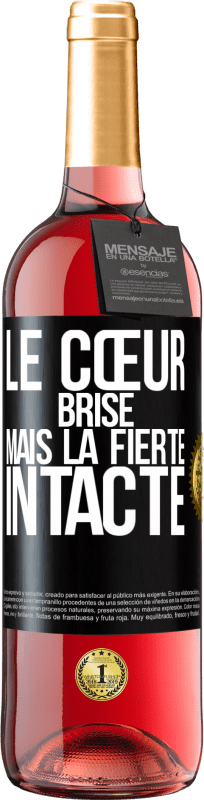 29,95 € Envoi gratuit | Vin rosé Édition ROSÉ Le cœur brisé. Mais la fierté intacte Étiquette Noire. Étiquette personnalisable Vin jeune Récolte 2024 Tempranillo