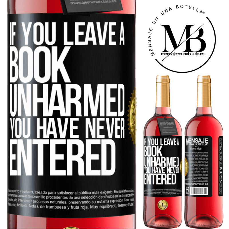 29,95 € Free Shipping | Rosé Wine ROSÉ Edition If you leave a book unharmed, you have never entered Black Label. Customizable label Young wine Harvest 2021 Tempranillo