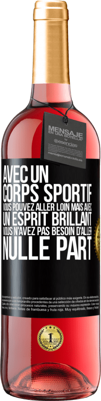 29,95 € | Vin rosé Édition ROSÉ Avec un corps sportif, vous pouvez aller loin, mais avec un esprit brillant vous n'avez pas besoin d'aller nulle part Étiquette Noire. Étiquette personnalisable Vin jeune Récolte 2025 Tempranillo