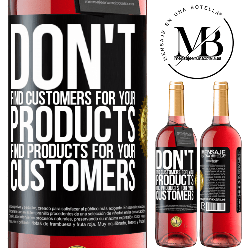 29,95 € Free Shipping | Rosé Wine ROSÉ Edition Don't find customers for your products, find products for your customers Black Label. Customizable label Young wine Harvest 2025 Tempranillo