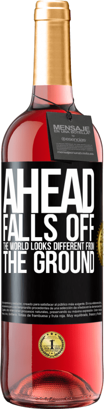 29,95 € Free Shipping | Rosé Wine ROSÉ Edition Ahead. Falls off. The world looks different from the ground Black Label. Customizable label Young wine Harvest 2025 Tempranillo