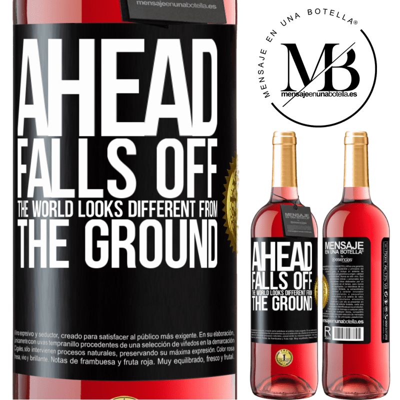 29,95 € Free Shipping | Rosé Wine ROSÉ Edition Ahead. Falls off. The world looks different from the ground Black Label. Customizable label Young wine Harvest 2021 Tempranillo