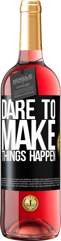 29,95 € | Rosé Wine ROSÉ Edition Dare to make things happen Black Label. Customizable label Young wine Harvest 2023 Tempranillo