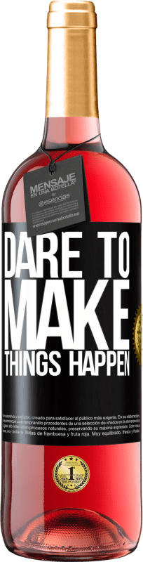 29,95 € Free Shipping | Rosé Wine ROSÉ Edition Dare to make things happen Black Label. Customizable label Young wine Harvest 2025 Tempranillo
