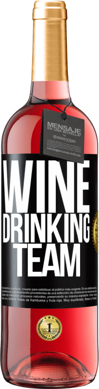 29,95 € Free Shipping | Rosé Wine ROSÉ Edition Wine drinking team Black Label. Customizable label Young wine Harvest 2023 Tempranillo