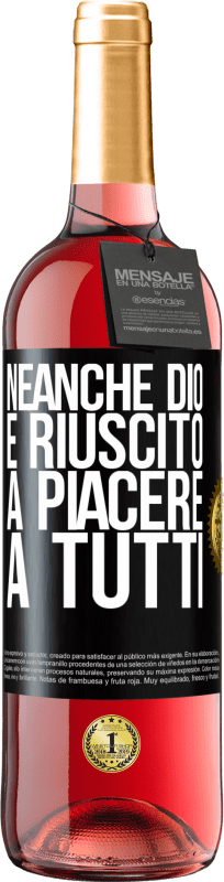 29,95 € | Vino rosato Edizione ROSÉ Neanche Dio è riuscito a piacere a tutti Etichetta Nera. Etichetta personalizzabile Vino giovane Raccogliere 2024 Tempranillo