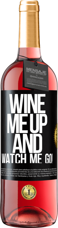 29,95 € | ロゼワイン ROSÉエディション Wine me up and watch me go! ブラックラベル. カスタマイズ可能なラベル 若いワイン 収穫 2023 Tempranillo