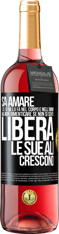 29,95 € | Vino rosato Edizione ROSÉ Sa amare, e se si dona, lo fa nel corpo e nell'anima. Ma, non dimenticare, se non ti senti libero, le tue ali crescono Etichetta Nera. Etichetta personalizzabile Vino giovane Raccogliere 2024 Tempranillo