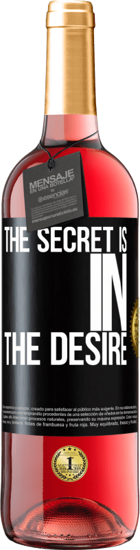 29,95 € | ロゼワイン ROSÉエディション 秘密は欲望の中にある ブラックラベル. カスタマイズ可能なラベル 若いワイン 収穫 2023 Tempranillo
