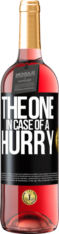 29,95 € Free Shipping | Rosé Wine ROSÉ Edition The one in case of a hurry Black Label. Customizable label Young wine Harvest 2025 Tempranillo
