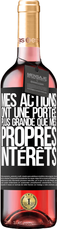 29,95 € | Vin rosé Édition ROSÉ Mes actions ont une portée plus grande que mes propres intérêts Étiquette Noire. Étiquette personnalisable Vin jeune Récolte 2024 Tempranillo