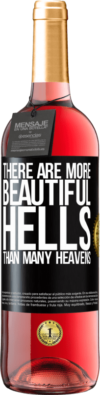 29,95 € | ロゼワイン ROSÉエディション 多くの天国よりも美しい地獄があります ブラックラベル. カスタマイズ可能なラベル 若いワイン 収穫 2023 Tempranillo