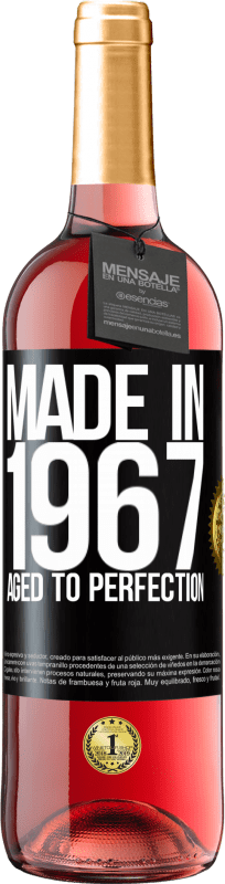29,95 € Free Shipping | Rosé Wine ROSÉ Edition Made in 1967. Aged to perfection Black Label. Customizable label Young wine Harvest 2021 Tempranillo