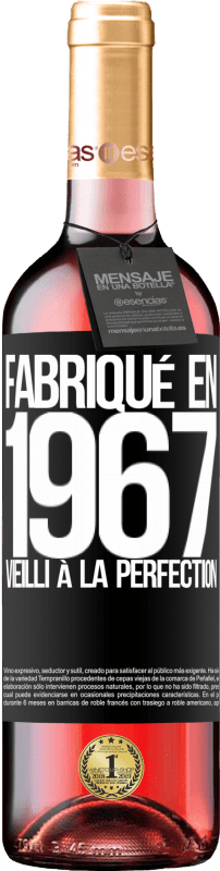 29,95 € Envoi gratuit | Vin rosé Édition ROSÉ Fabriqué en 1967. Vieilli à la perfection Étiquette Noire. Étiquette personnalisable Vin jeune Récolte 2023 Tempranillo