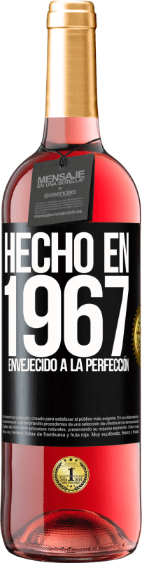 29,95 € | Vino Rosado Edición ROSÉ Hecho en 1967. Envejecido a la perfección Etiqueta Negra. Etiqueta personalizable Vino joven Cosecha 2023 Tempranillo