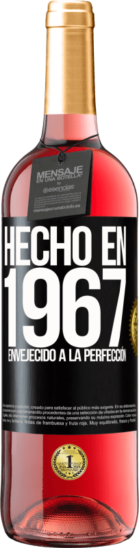 29,95 € | Vino Rosado Edición ROSÉ Hecho en 1967. Envejecido a la perfección Etiqueta Negra. Etiqueta personalizable Vino joven Cosecha 2024 Tempranillo